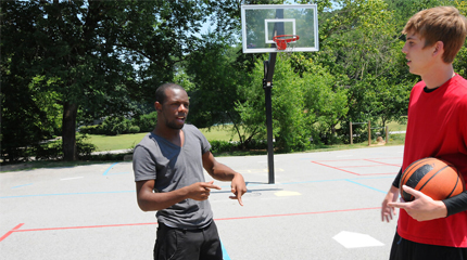 A young hot athletic white dude who likes to play balls!