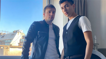 Bored Workaholic Gets Surprised By Hot Latino Bellboy In His Hotel Room