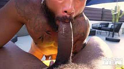 Preparing HUGE 12 inches For His Tight Ass - RAW