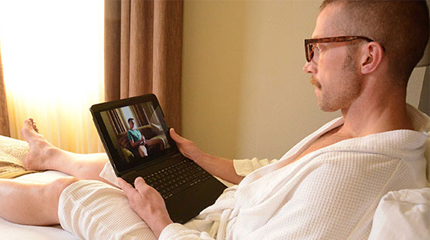 Stepdad can’t resist temptation when he finds a video of his stepson