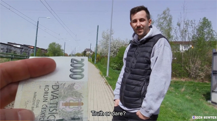 Naughty Car Mechanic Earning Some Extra Cash In The Public