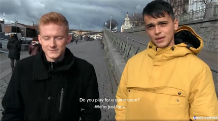 Two Str8 Czech Guys Will Try Each Other For Cash!